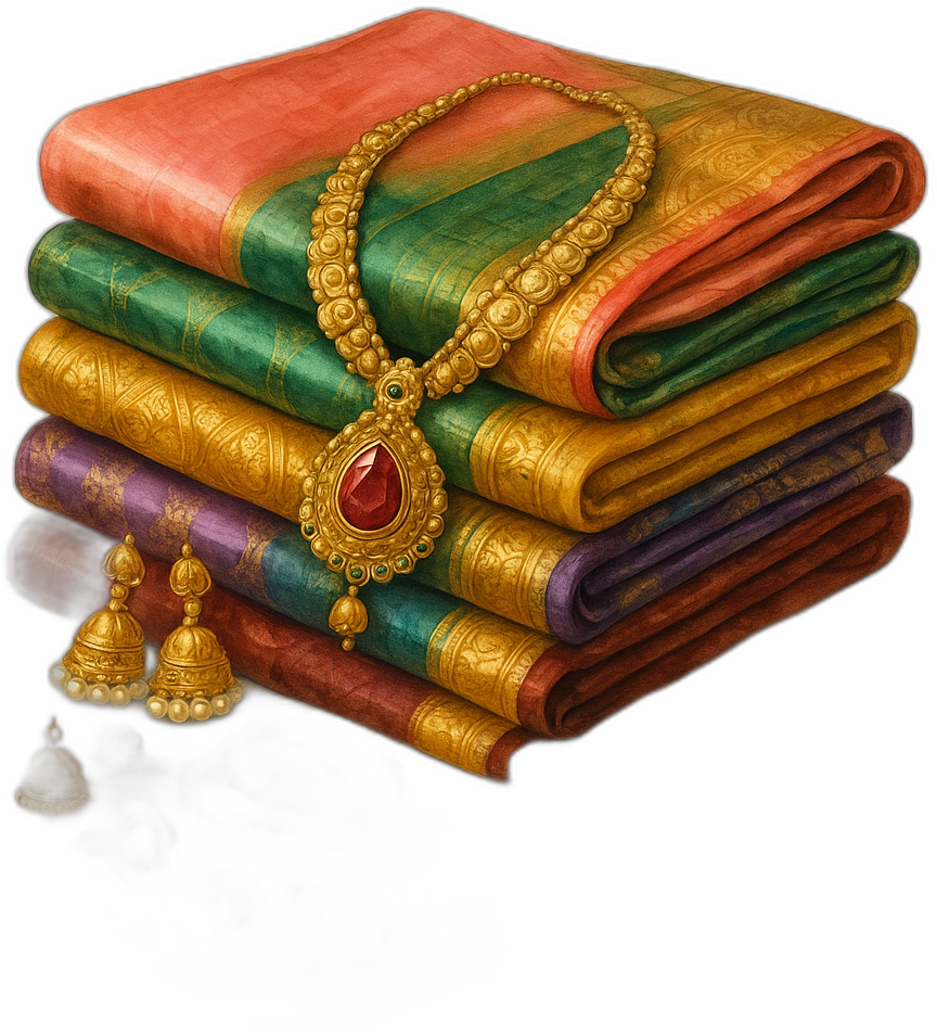 Silk Sarees & Temple Jewellery Collection